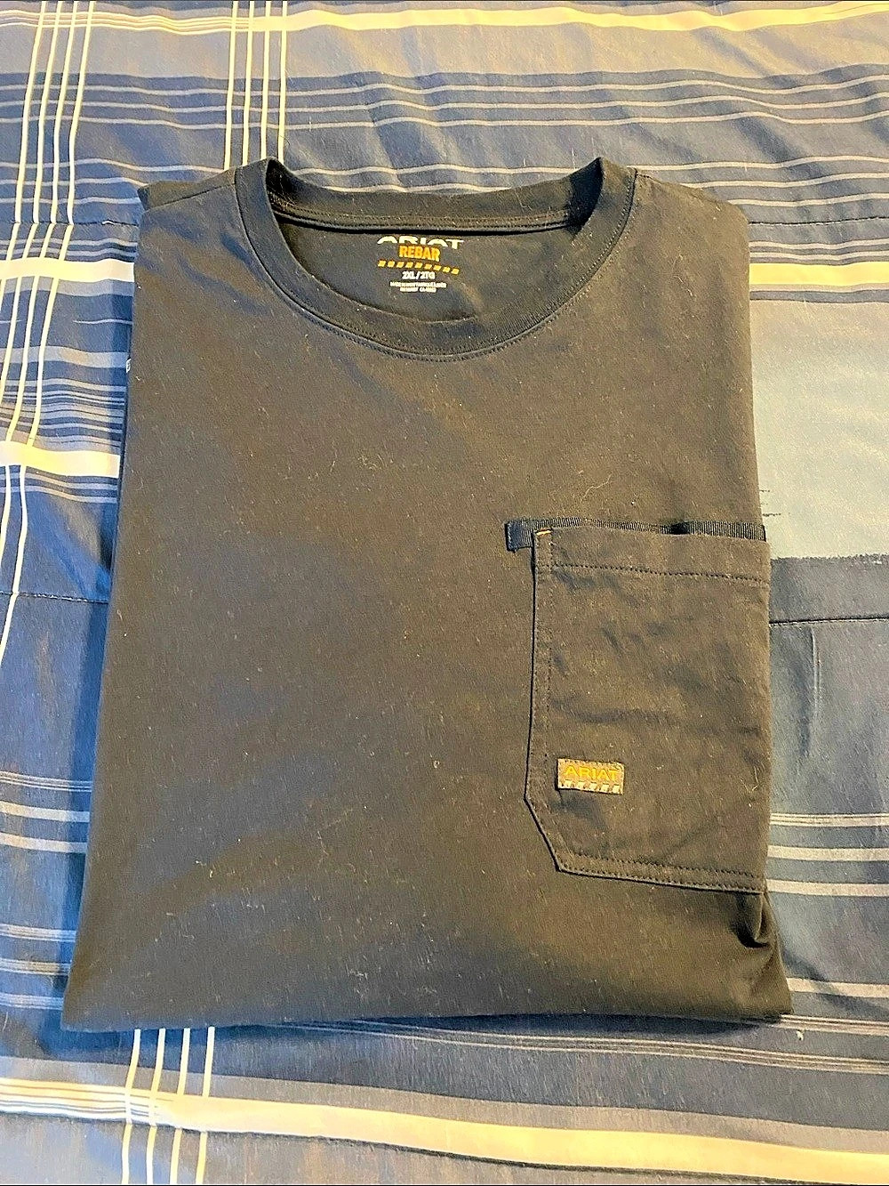 Ariat Rebar Short Sleeve Pocket Tee 2XL Dark Blue